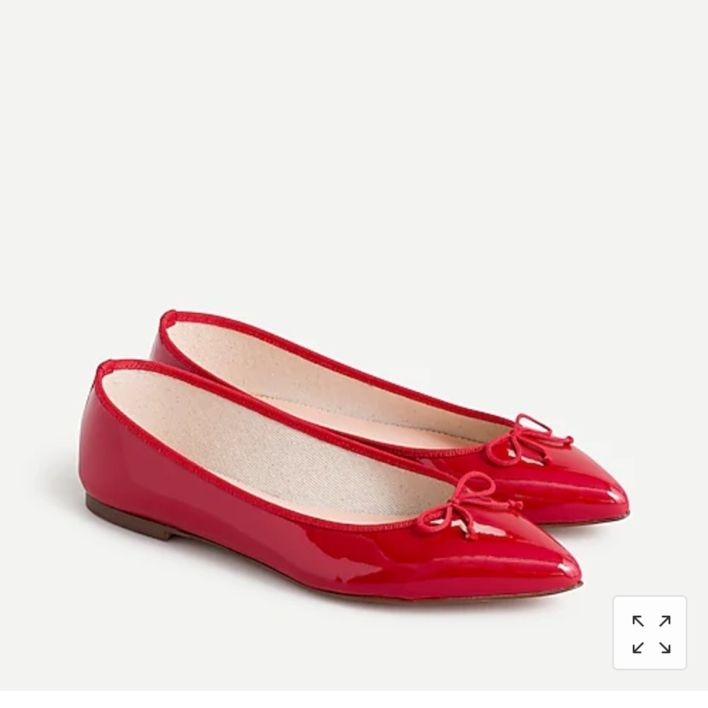 Gemma Ballet Flats Red Patent Leather 8.5 NIB
